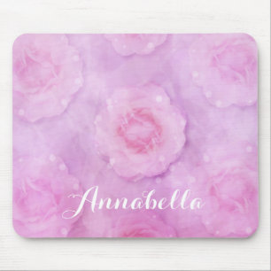 Watercolor roses mouse pad