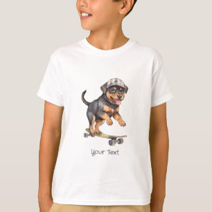 Watercolor Rottweiler Boy T-Shirt 