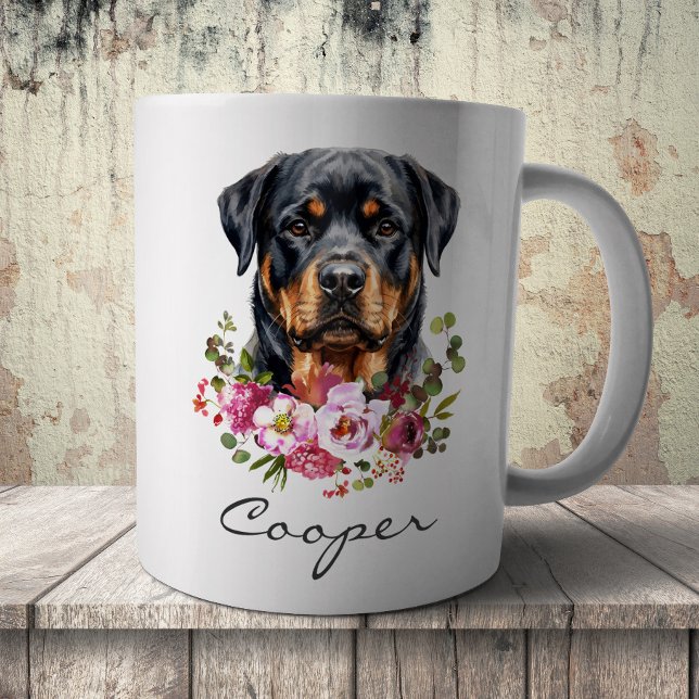 Watercolor Rottweiler Coffee Mug (Creator Uploaded)