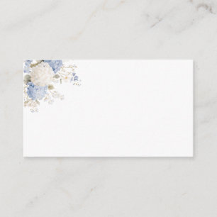 Watercolor Royal Botanique Hydrangea flower Recip Enclosure Card