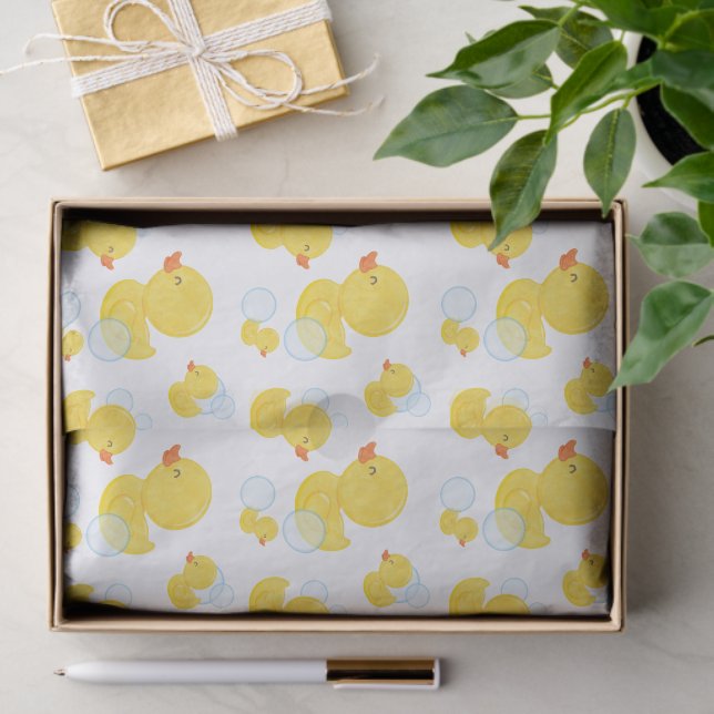 Watercolor Rubber Ducky Tissue Paper (Gift)