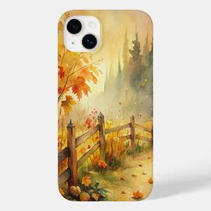 Watercolor Rustic Fall Landscape Case-Mate iPhone 14 Plus Case
