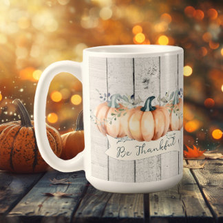 Watercolor Rustic Pumpkins Coffee Mug