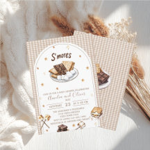 Watercolor S`more to love baby shower