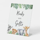 Watercolor Safari Baby Shower Books & Gifts 