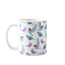 Watercolor Safari: Birds (Customise BG Colour!)