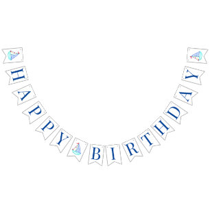 Watercolor Sailboat Party Banner