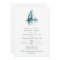 Watercolor Sailing Boat Rehearsal Dinner Invite