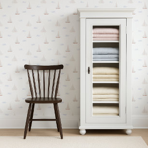 Watercolor Sailing boats kids   nursery Wallpaper