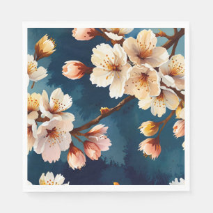 Watercolor Sakura Dreams Napkin