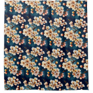 Watercolor Sakura Dreams Shower Curtain