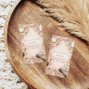 Watercolor Salon Beauty Branding Business Card