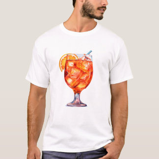 Watercolor Sangria Cocktail Drink T-Shirt