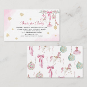 Watercolor Santa baby christmas Nutcracker balle Enclosure Card