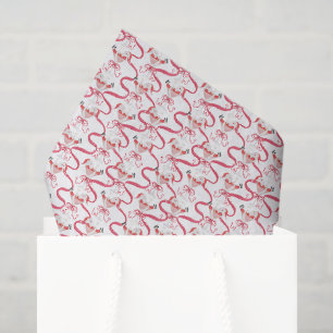 Watercolor Santa Christmas Cocktail Party Tissue Paper