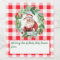 Watercolor Santa Red Check Jolly Christmas LG 