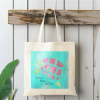 Watercolor Save the Turtles