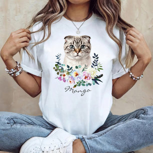 Watercolor Scottish Fold T-Shirt