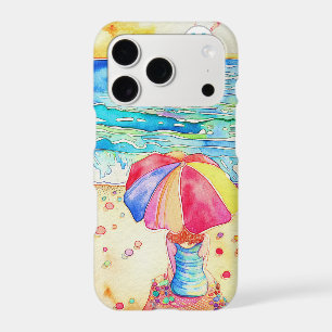 *~* Watercolor Sea Beach Umbrella Sand Case-Mate