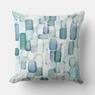 Watercolor Sea Glass Cushion