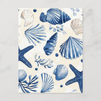 Watercolor Sea Holiday Postcard