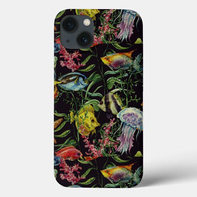Watercolor Sea Life Pattern 1 Case-Mate iPhone Case (Back)