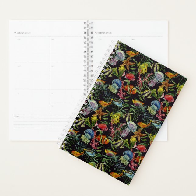Watercolor Sea Life Pattern 1 Planner (Display)