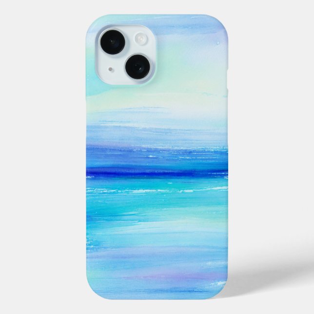 Watercolor Sea & Sky Phone Case (Back)