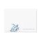 Watercolor Sea Turtle Blue Personalised Note Card