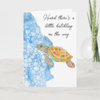 Watercolor Sea Turtle Custom Baby Shower