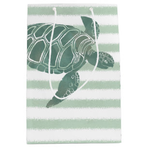 Watercolor Sea Turtle Medium Gift Bag