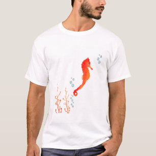 Watercolor Seahorse Mug – Cute Ocean Animal skitch T-Shirt