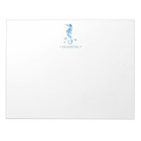 Watercolor Seahorse Personalised Stationery