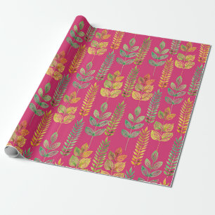 watercolor seamless floral pattern background text wrapping paper