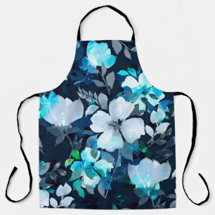 Watercolor seamless pattern. Floral print Apron