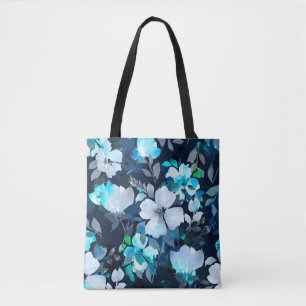Watercolor seamless pattern. Floral print Tote Bag