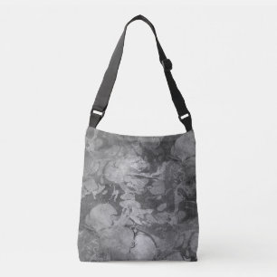 Watercolor seamless pattern grey + your ideas crossbody bag