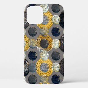 Watercolor seamless pattern with abstract geometri iPhone 12 case