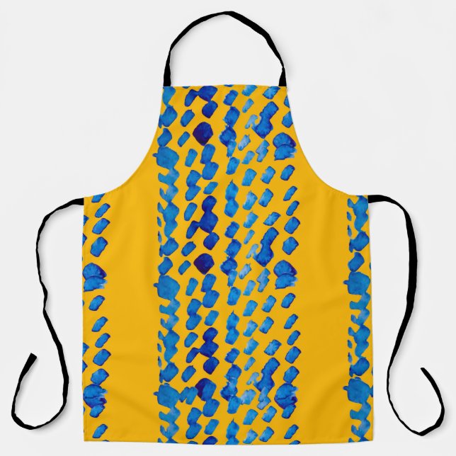 Watercolor seamless pattern with abstract spots an apron (Front)