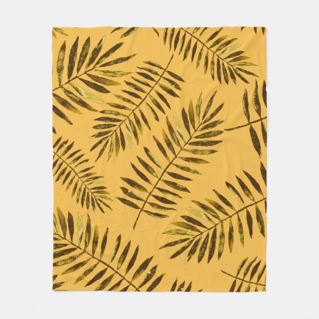Watercolor seamless pattern with colorful abstract fleece blanket (Front)