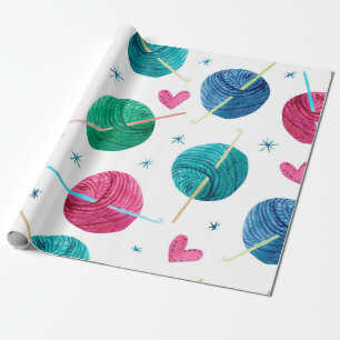 Watercolor seamless pattern with colourful balls o wrapping paper