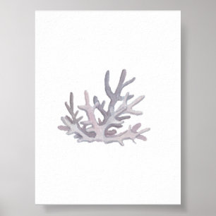 Watercolor seashell print