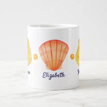 Watercolor Seashell Speciality Mug