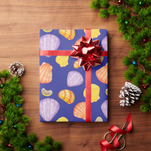 Watercolor Seashells Wrapping Paper