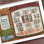 Watercolor Seasonal Storefronts Any Year Art Calendar<br><div class="desc">Customise the Year Watercolor Storefronts Calendar Treat yourself to or gift your loved ones this beautiful calendar of original watercolor art. This one of a kind calendar features festive, seasonal storefronts with window displays celebrating what is special about each month. Celebrate the year with these fun paintings sure to keep...</div>