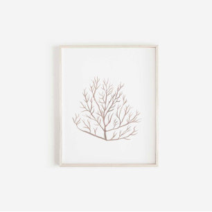 Watercolor seaweed print