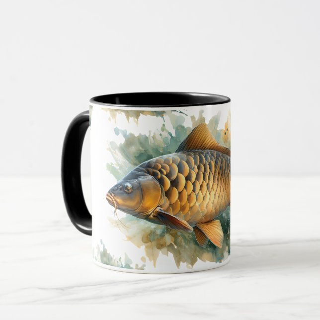 Watercolor Series: Carp Mug (Front Left)
