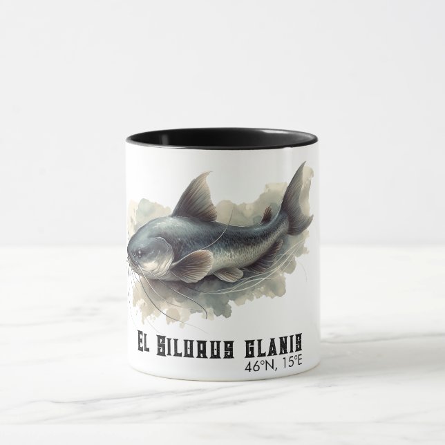 Watercolor Series: Catfish Mug (Center)