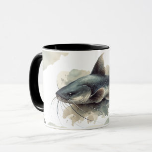 Watercolor Series: Catfish Mug