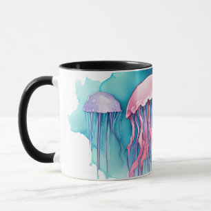 Watercolor Series: Jellyfish Mug